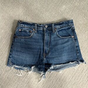 Abercrombie The Mom High Rise Denim Shorts Size 26